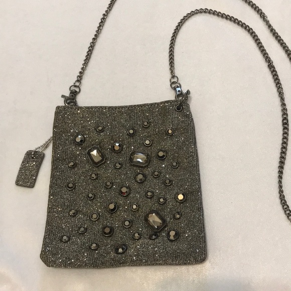π HP π VINTAGE Jeweled Glittery Cross Body Bag - Picture 1 of 5
